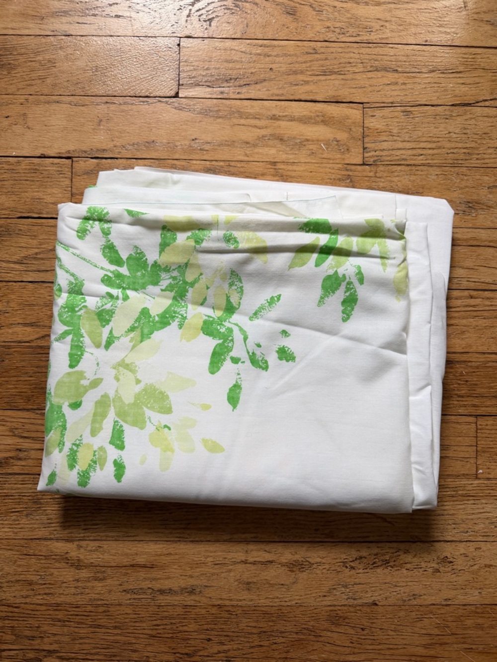 Vintage Greenery Print Flat Sheet